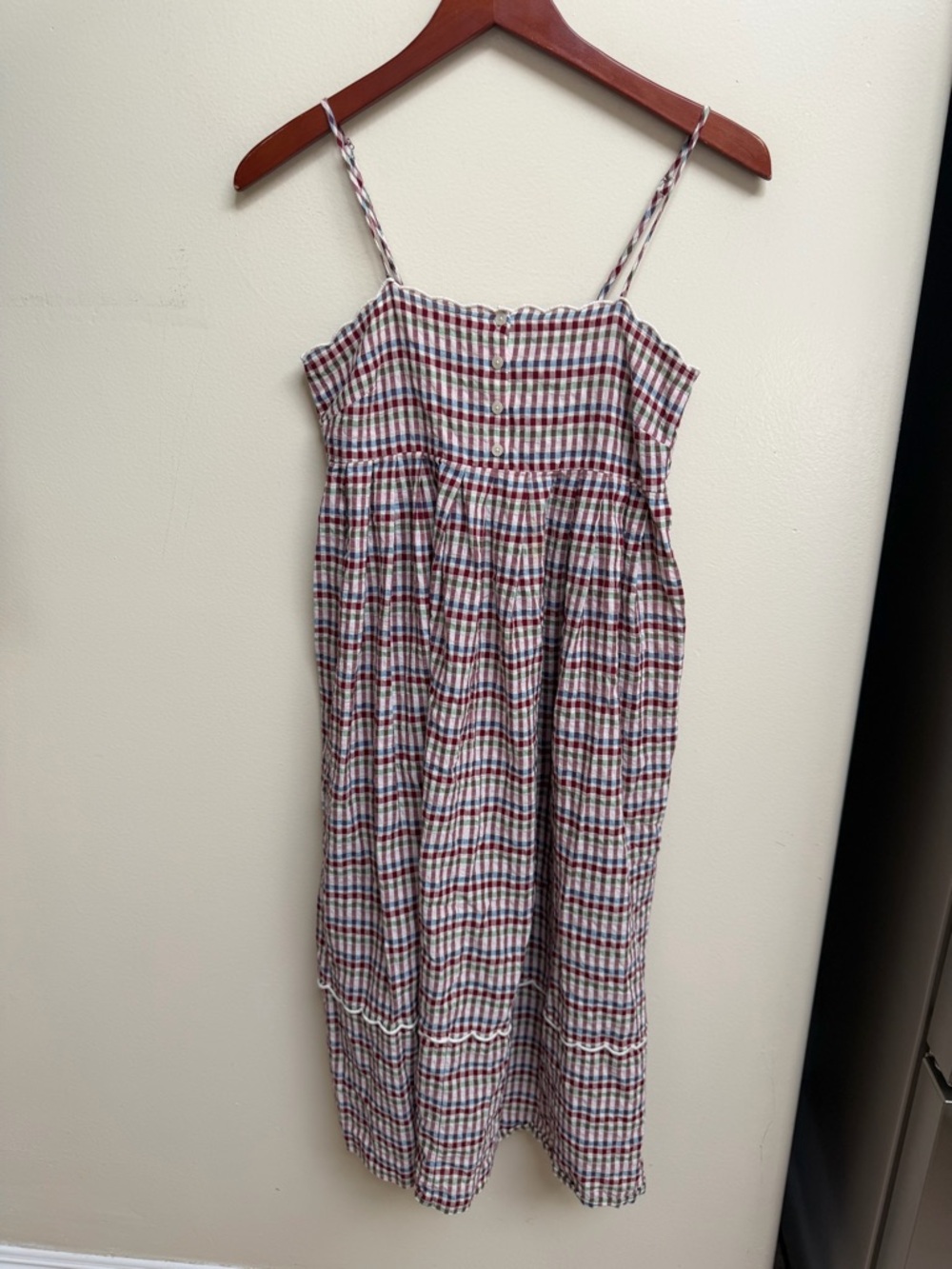 Madewell Gingham Sundress with Spaghetti Straps - Picture 2 of 12